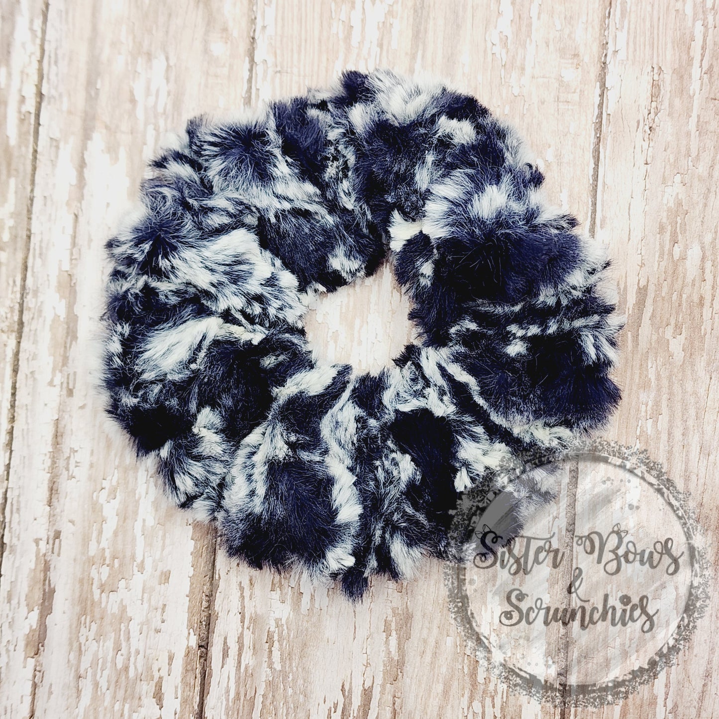 Lapin Navy Luxe Minky Scrunchie