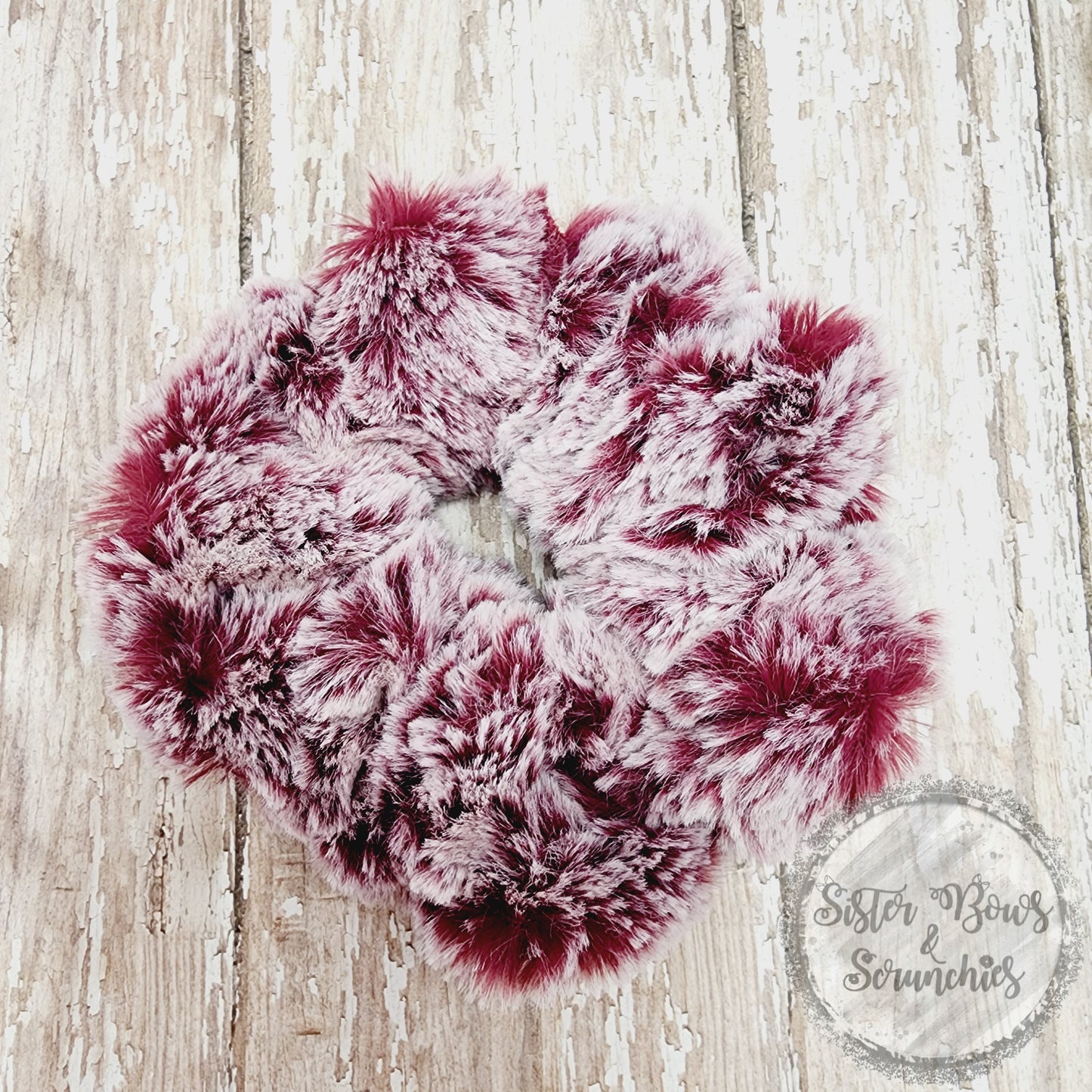 Frosted Bella Snuggle Minky Scrunchie