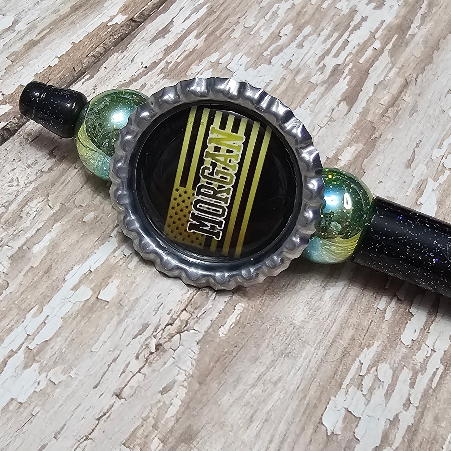 Support Morgan - Glitter Black Pen