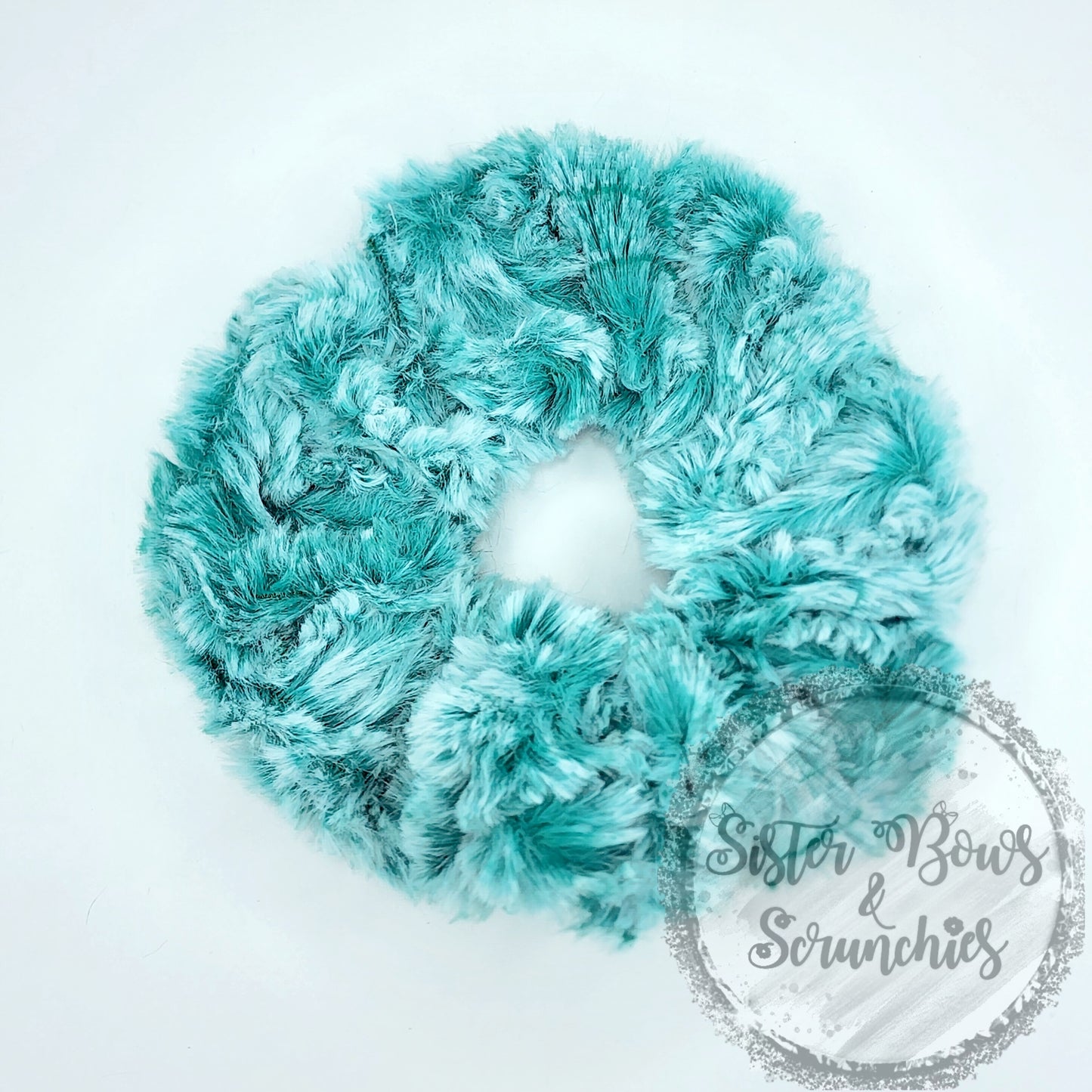 Paloma Seafoam Luxe Minky Scrunchie