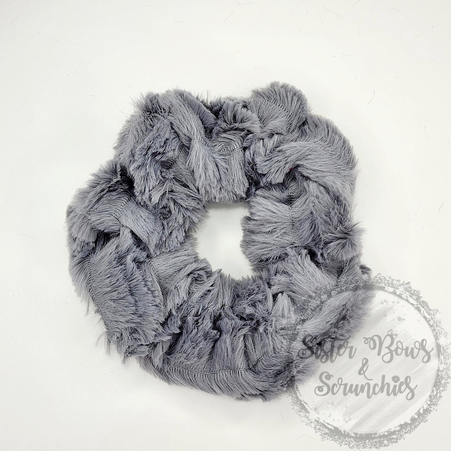 Oxford Chrome Luxe Minky Scrunchie