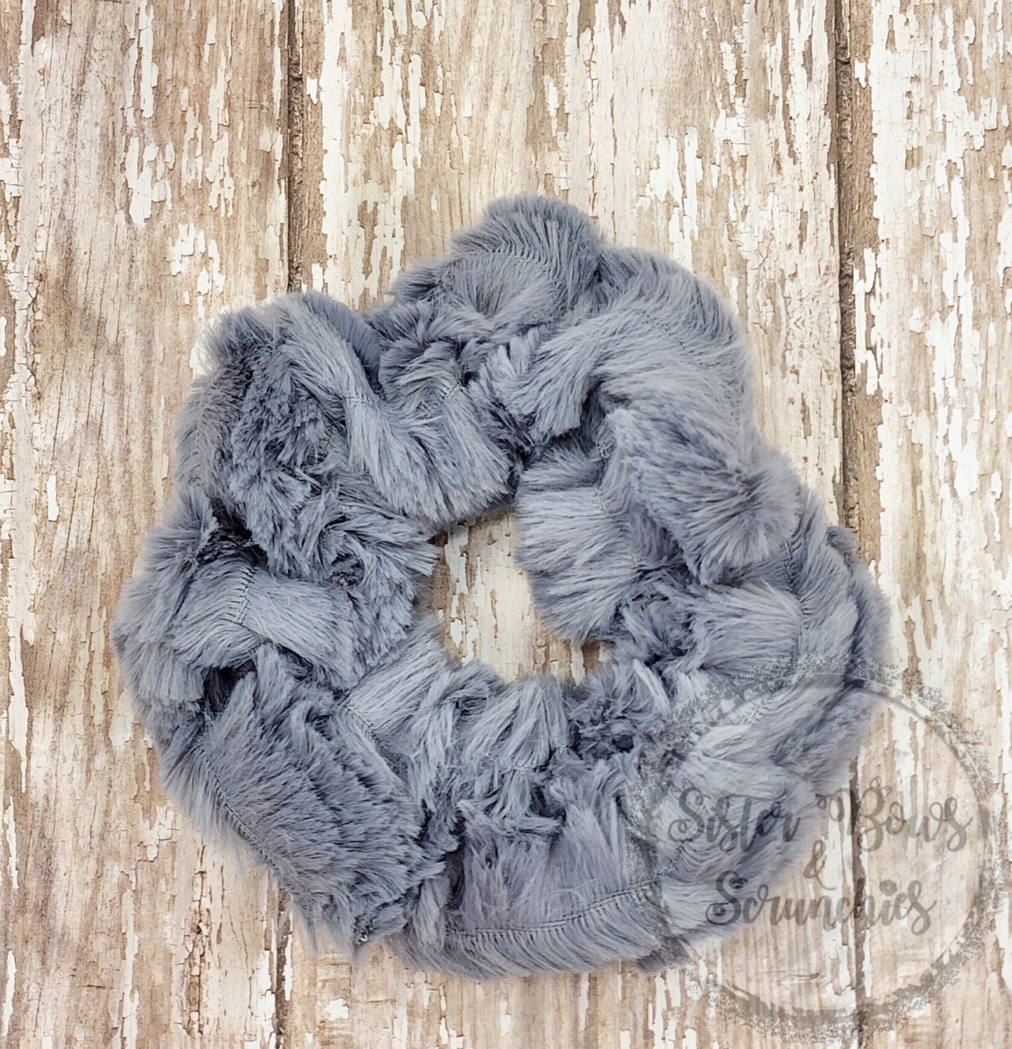 Oxford Chrome Luxe Minky Scrunchie
