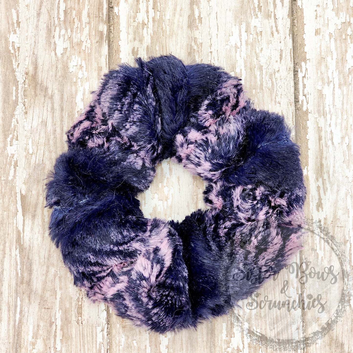 Mamba Woodrose/Ink Luxe Minky Scrunchie