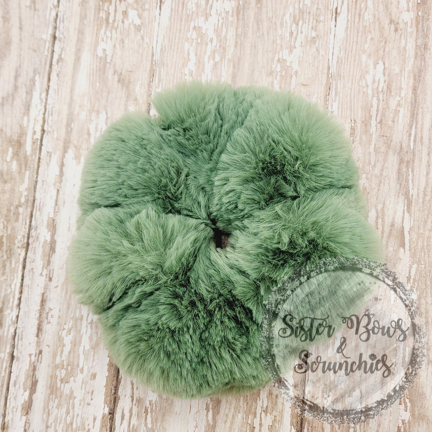 Whispy Sage Premium Luxe Minky Scrunchie