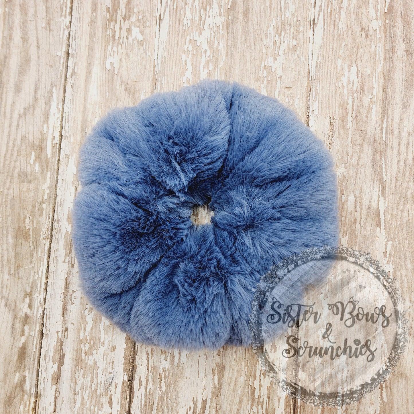 Whispy Denim Premium Luxe Minky Scrunchie