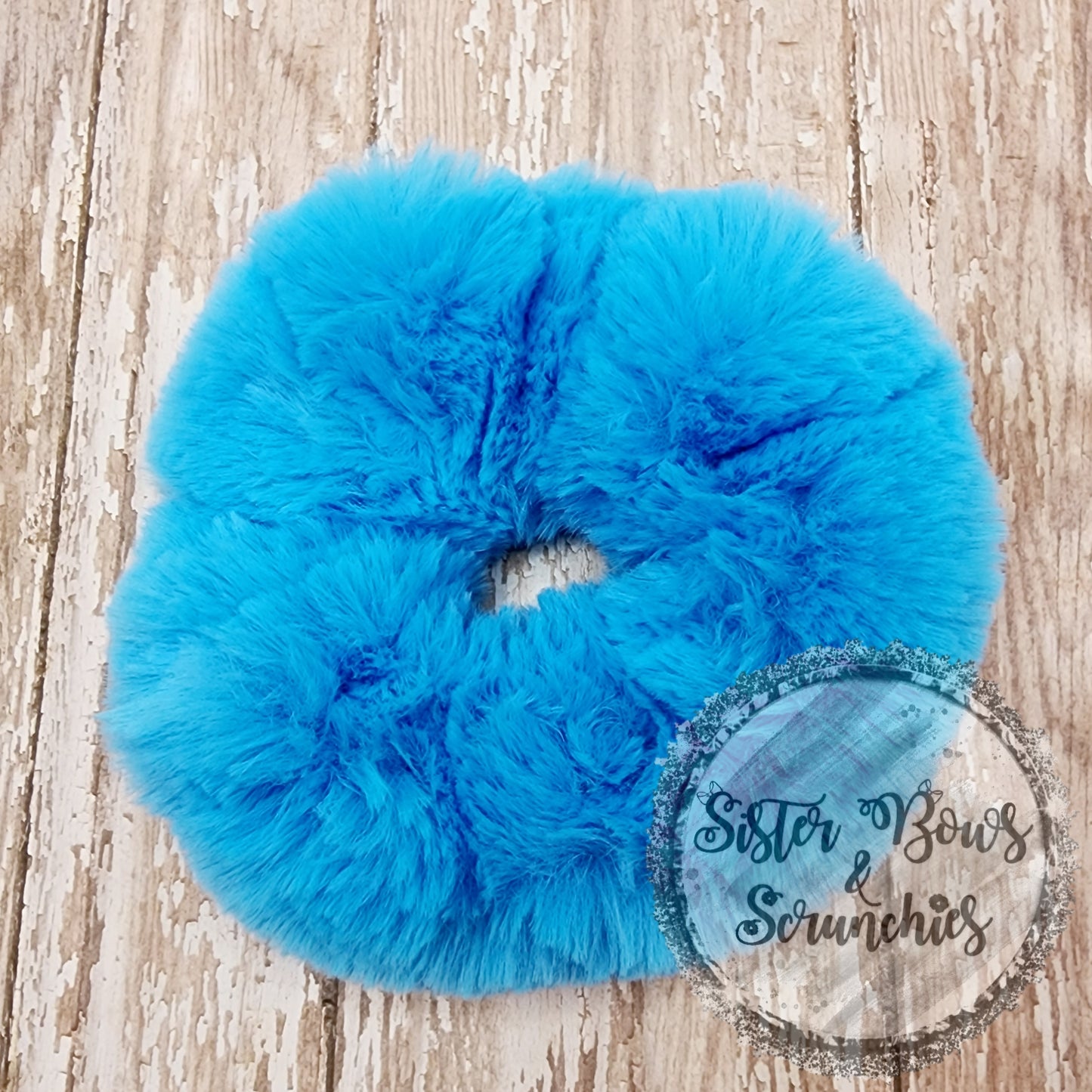 Premium Luxe Minky Scrunchies - Neon Whispy
