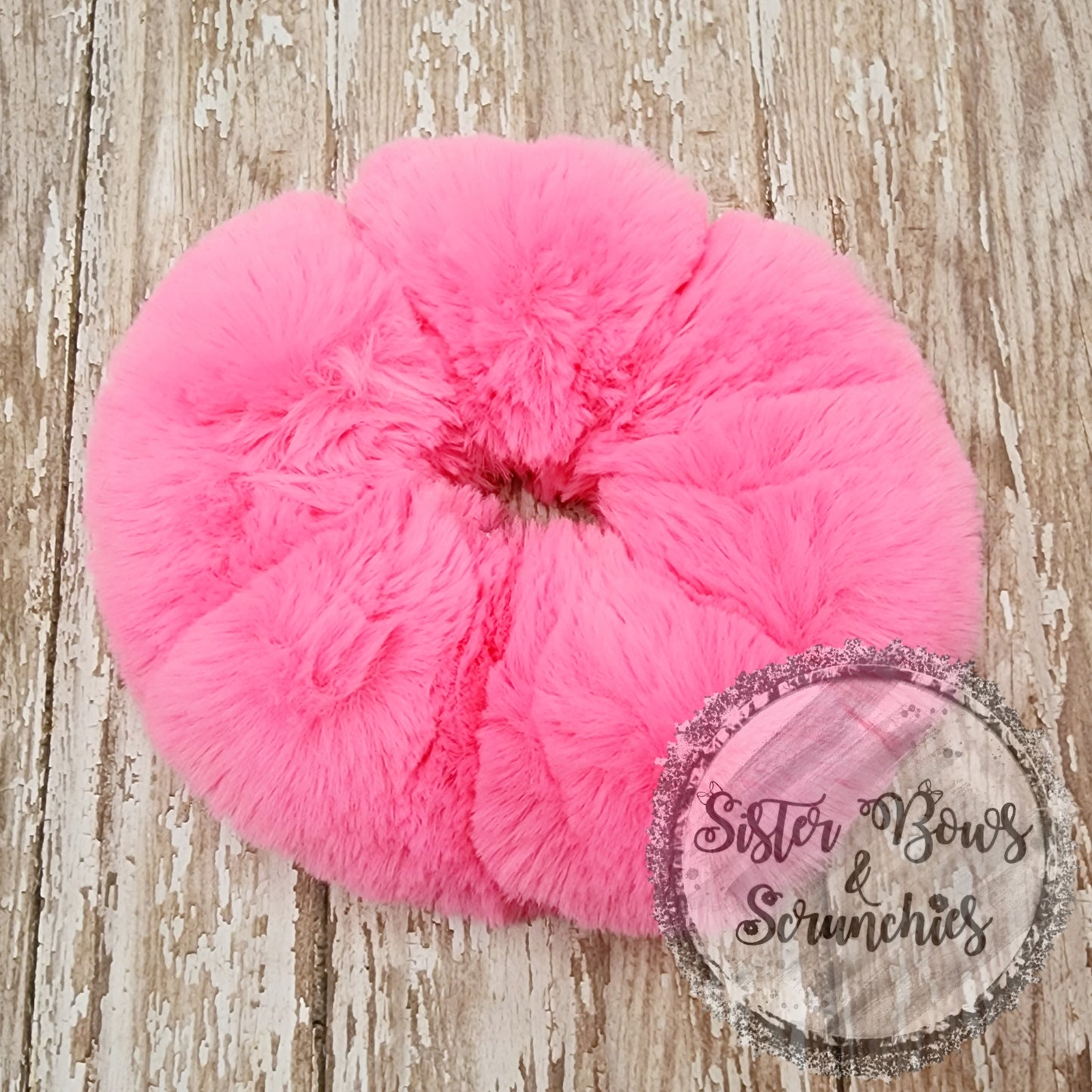 Premium Luxe Minky Scrunchies - Neon Whispy
