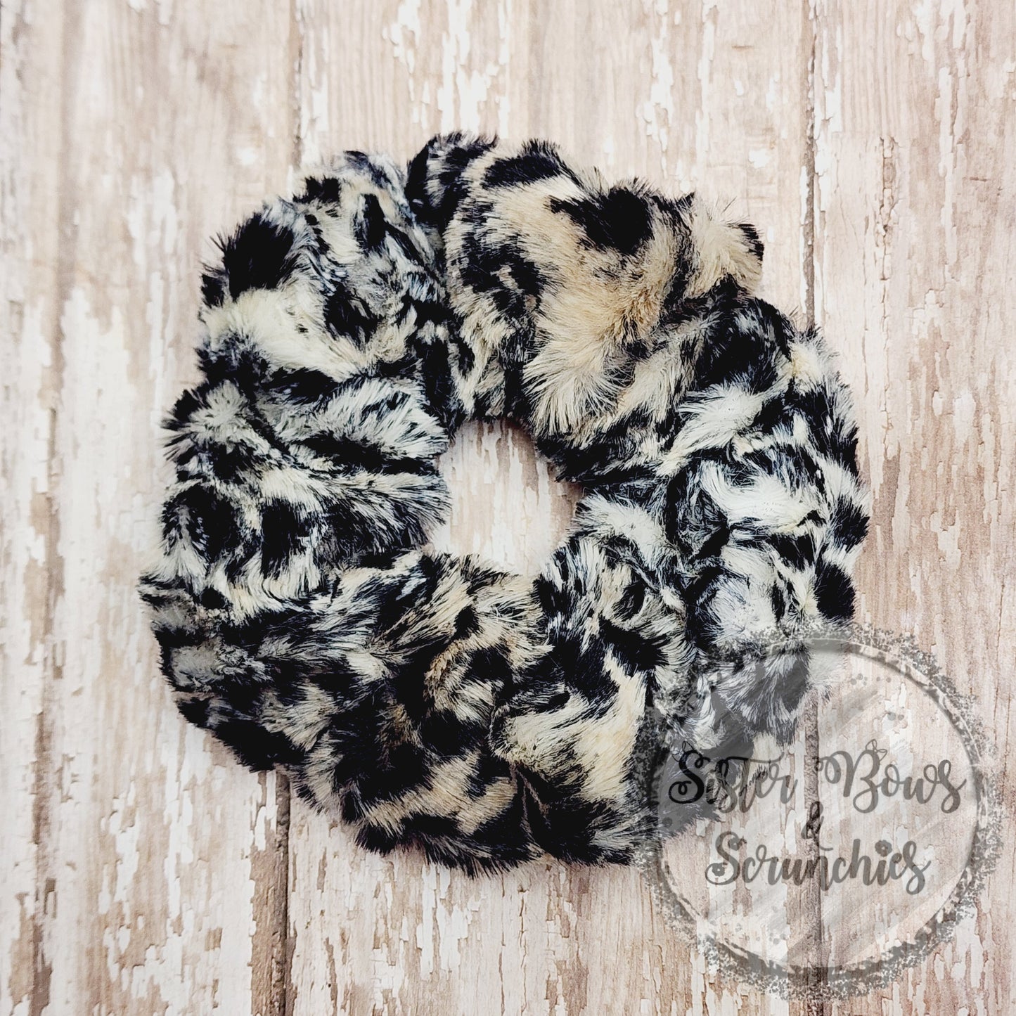 Cheetah Luxe Minky Scrunchie