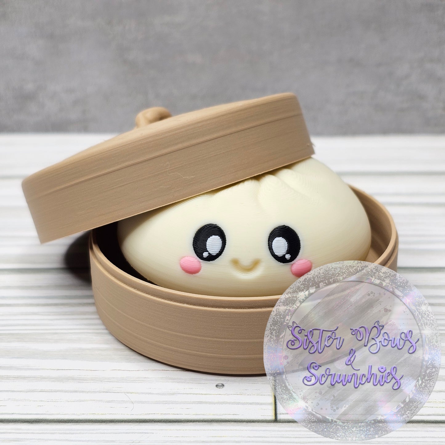 CREAM 🥟 3D Printed Dumpling Fidget Clicker | Cute Collectible