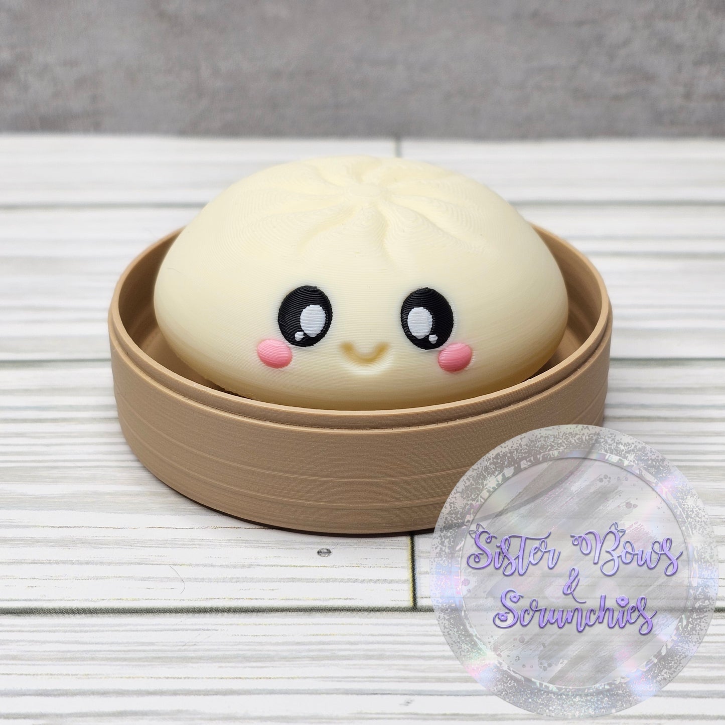 CREAM 🥟 3D Printed Dumpling Fidget Clicker | Cute Collectible