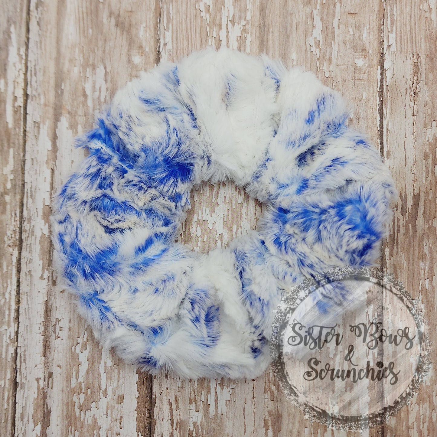 Snowy Owl Luxe Minky Scrunchie