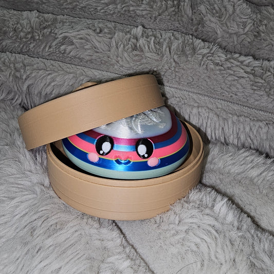 UNIQUE 🥟 3D Printed Dumpling Fidget Clicker | Cute Collectible