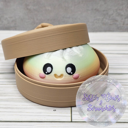 PASTEL 🥟 3D Printed Dumpling Fidget Clicker | Cute Collectible