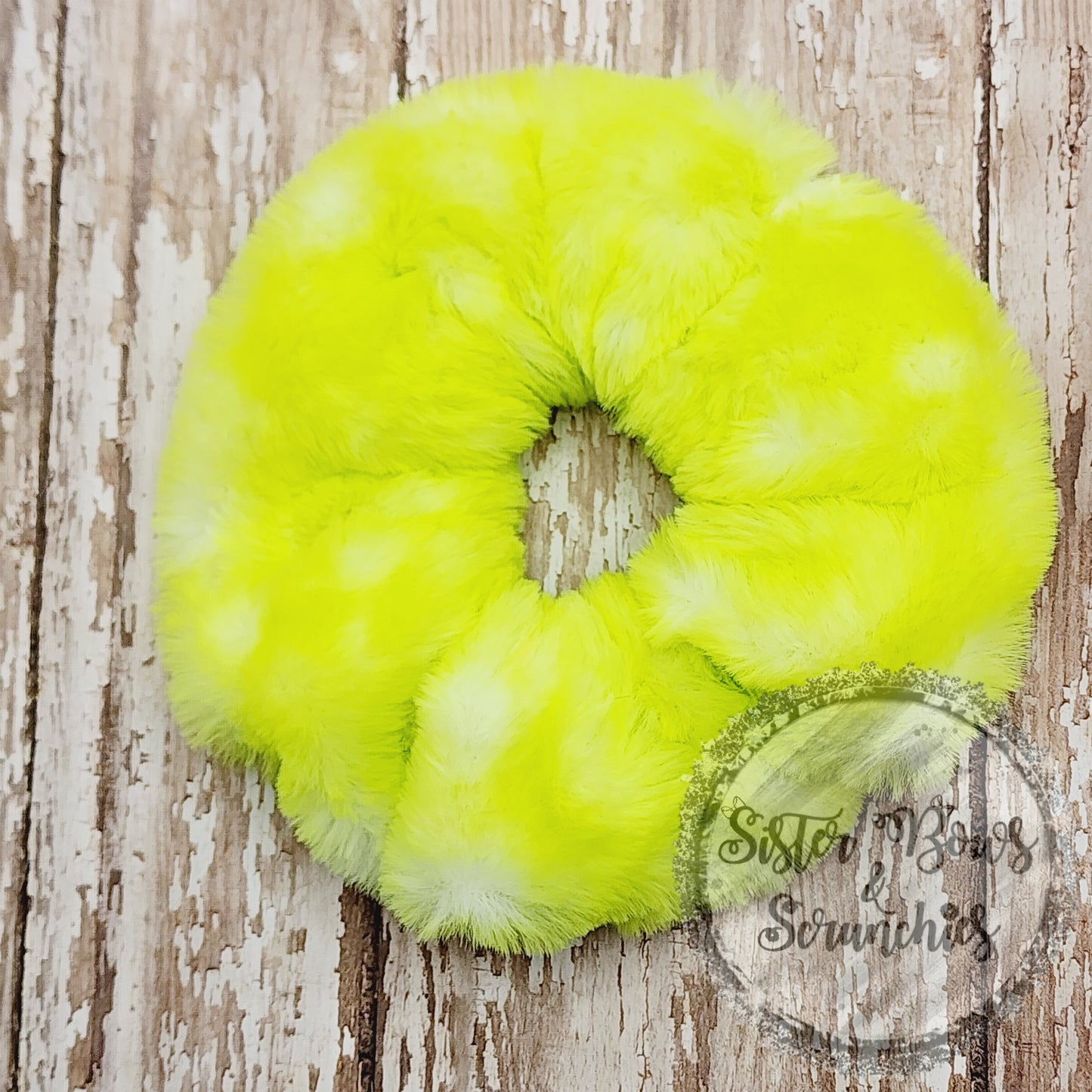 Neon Speckle Luxe Minky Scrunchie