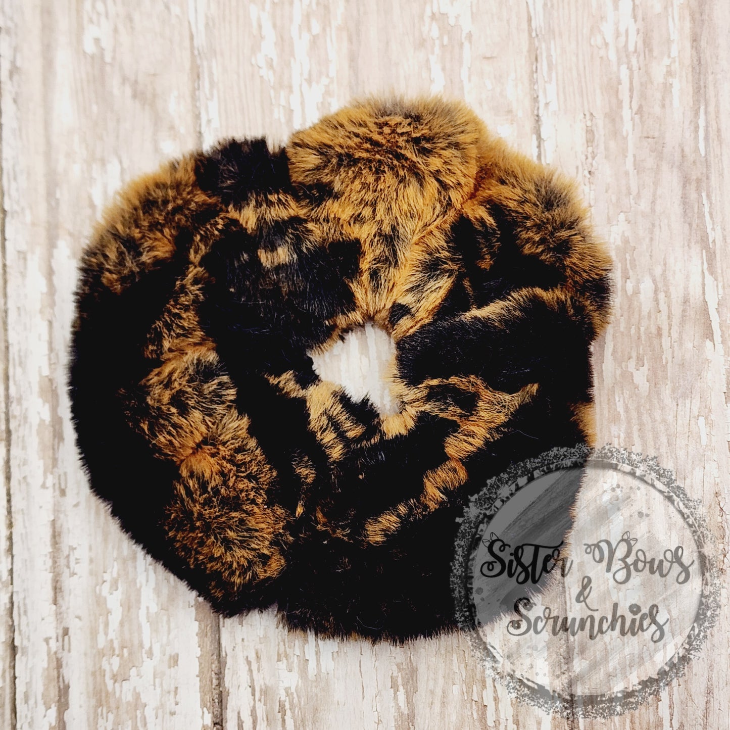 Seal Tiger Luxe Minky Scrunchie