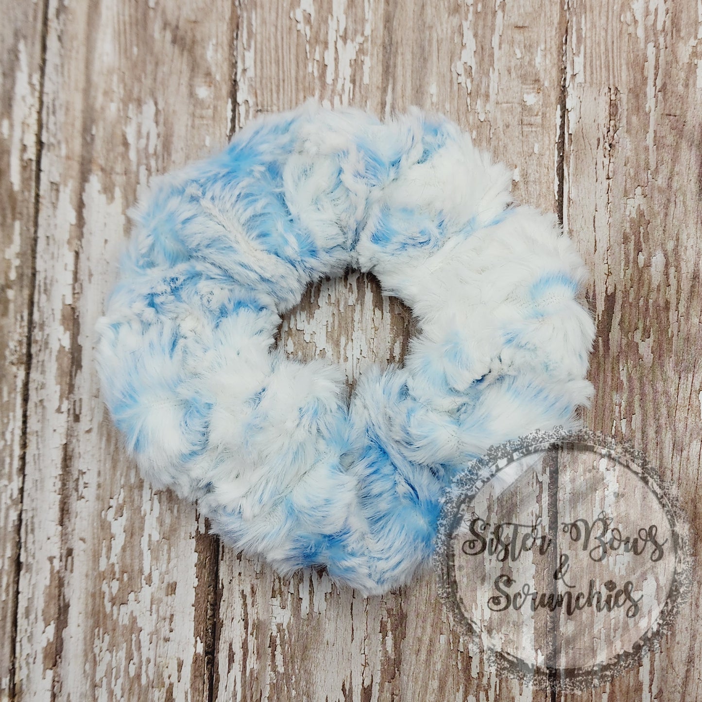 Snowy Owl Luxe Minky Scrunchie