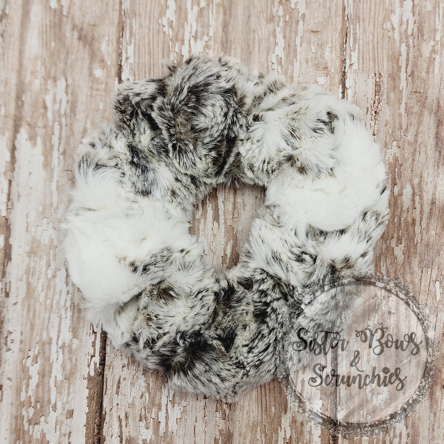 Snowy Owl Luxe Minky Scrunchie