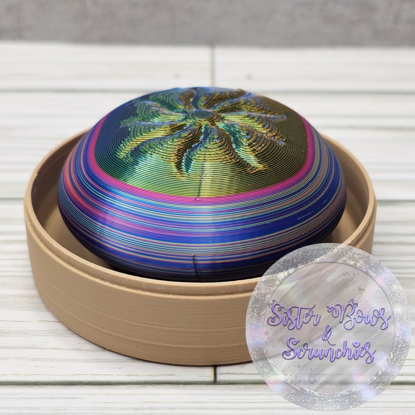 RAINBOW 🥟 3D Printed Dumpling Fidget Clicker | Cute Collectible
