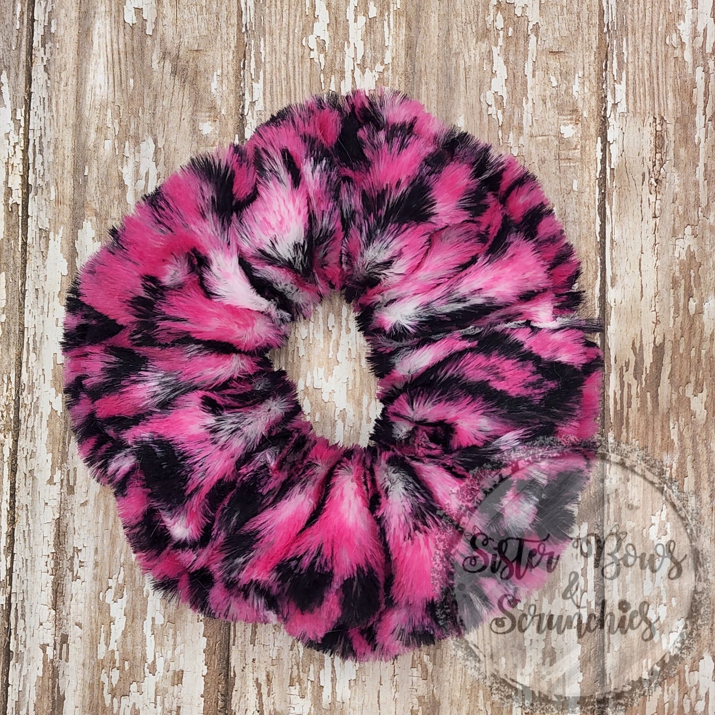 Big Cat Cerise Luxe Minky Scrunchie