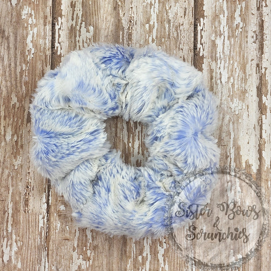 Dusted Doe French Blue Luxe Minky Scrunchie