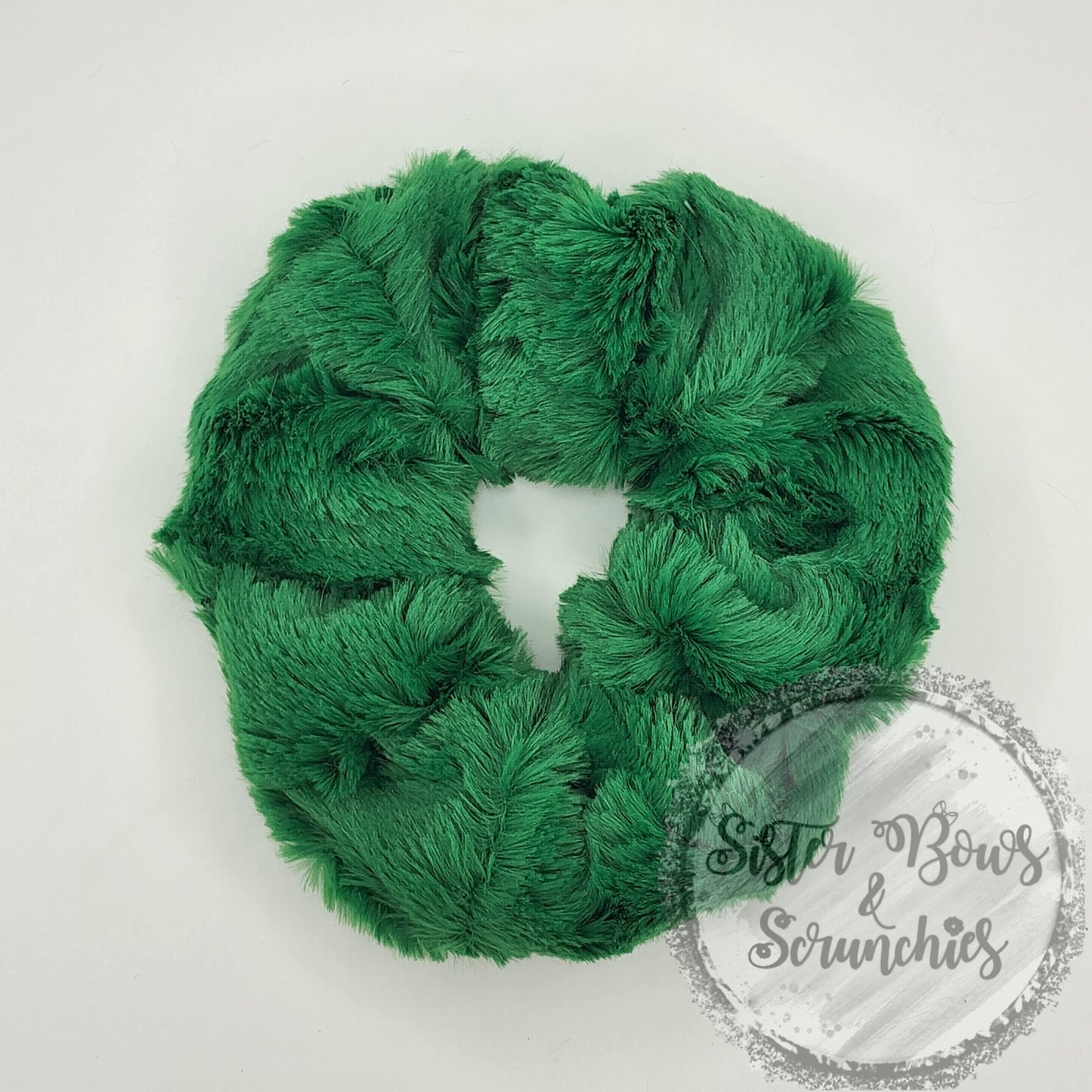 Hide Kelly Green Luxe Minky Scrunchie