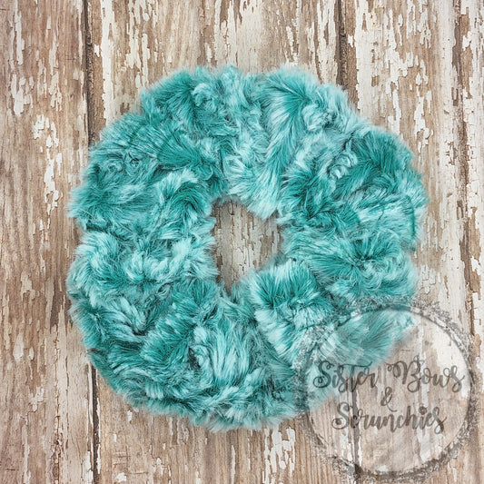 Paloma Seafoam Luxe Minky Scrunchie