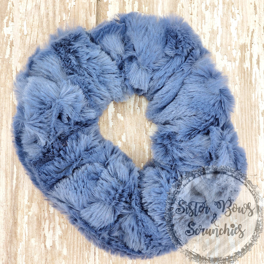 Embossed Paws Jeans Luxe Minky Scrunchie