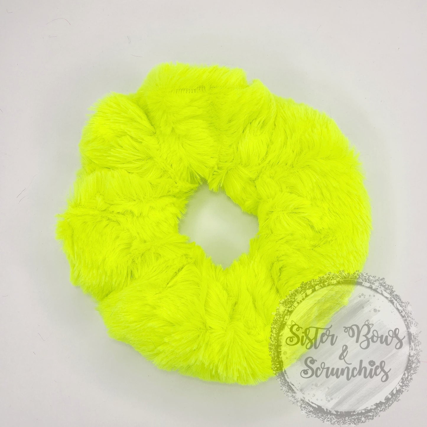 Hide Neon Highlighter Luxe Minky Scrunchie