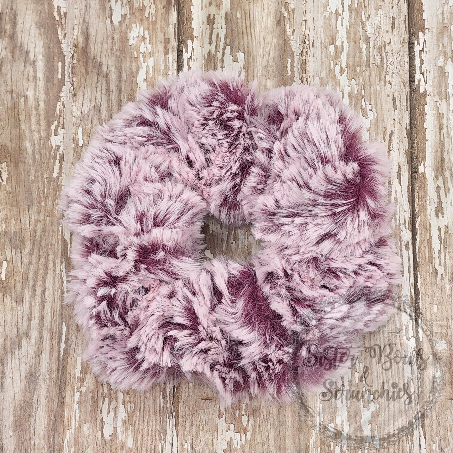 Alpine Mauve Luxe Minky Scrunchie