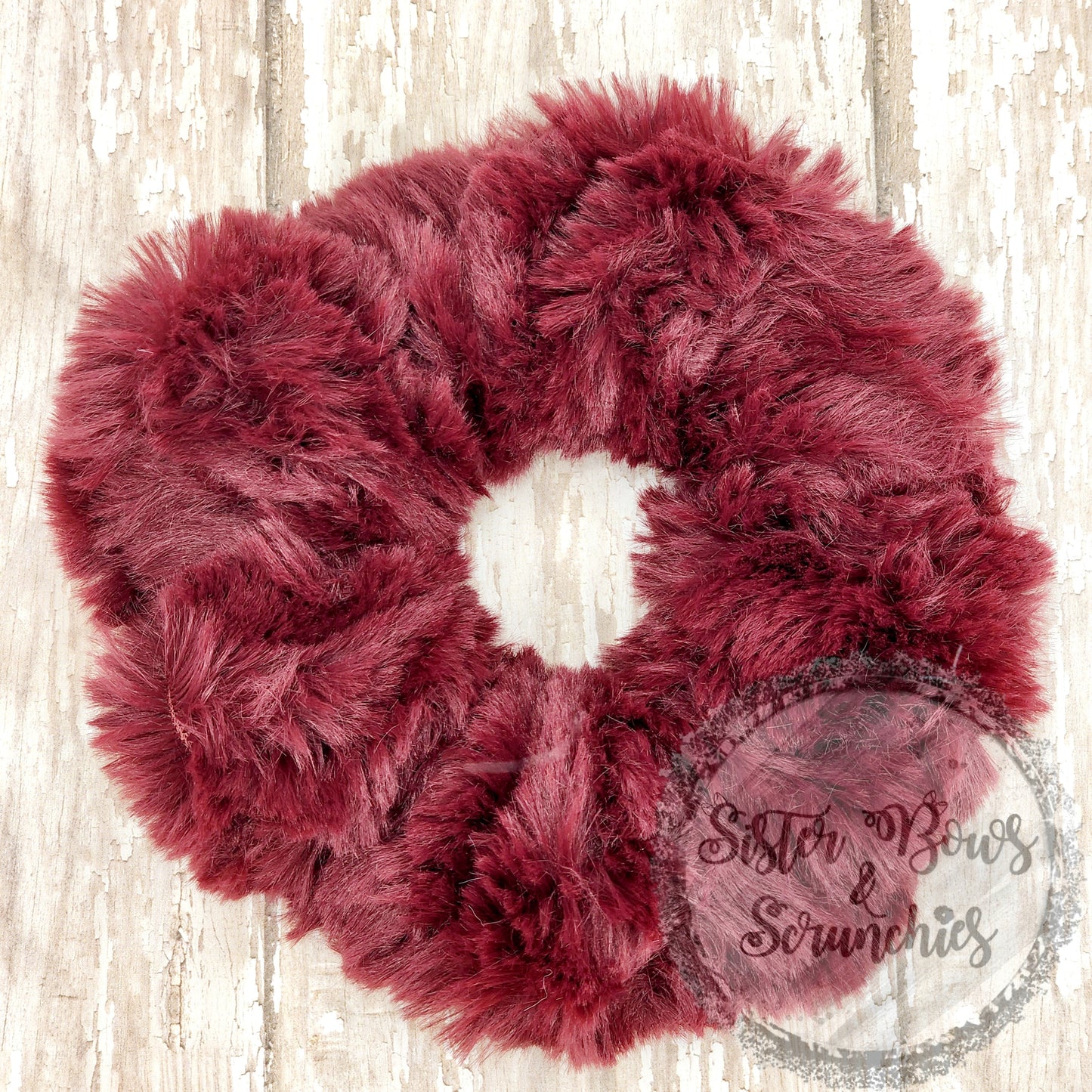 Glacier Merlot Luxe Minky Scrunchie