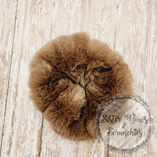 Whispy Mocha Premium Luxe Minky Scrunchie