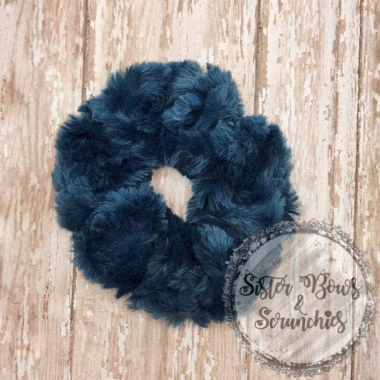 Glacier Teal Luxe Minky Scrunchie